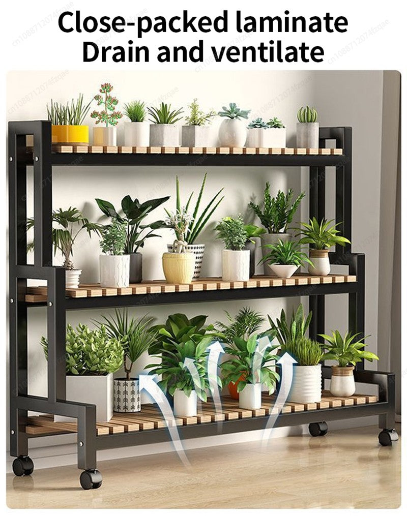 Floor-standing Plant Stand, Flower Stand, Flower Shelf, Planter Rack, Storage Organizer, Display  Garden, Balcony, 2, 3, 4Tier