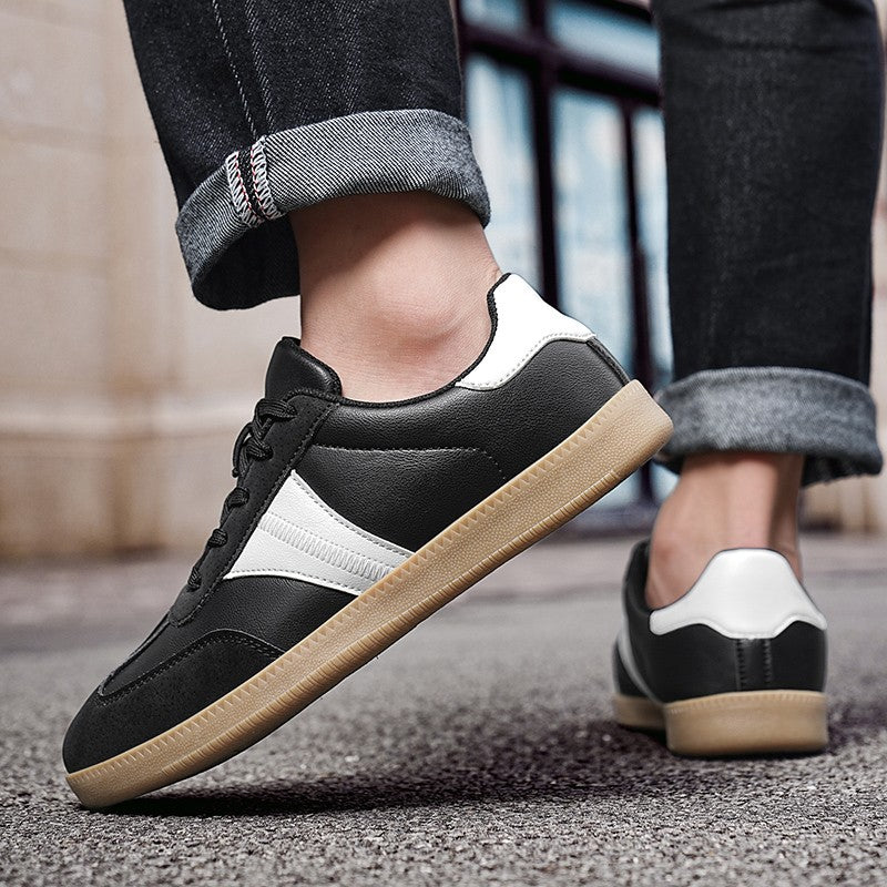 Oiaano Unisex Barefoot Men Leather Black Shoes Women Sneakers Platform Zero Drop Fashion Comfort Lightweight Breathable Walking