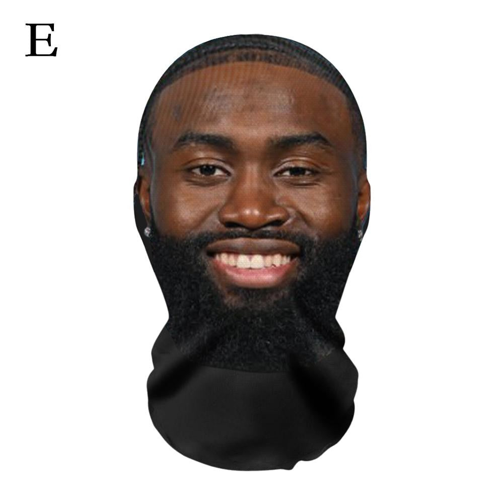 New 3D Printed Mask Full Face Mask Simulation Character Celebrity Face Funny Headgear for Fans Cosplay Role Play Face Mask