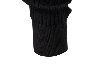 AIOPESON Men's Long Sleeve T-shirt Fall Winter Fashion Knit Slim Fit Polo Sweater Riibed Henry Collar Sweatershirt for Man