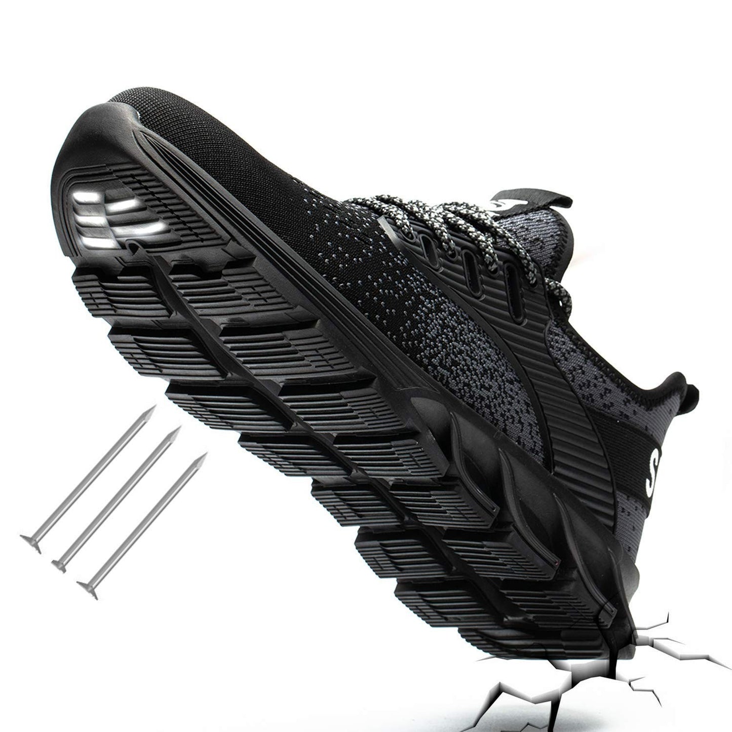 SUADEX Men Women Safety Shoes Steel Toe Boots Anti-Smashing Work Shoes Lightweight Breathable Composite Toe Men EUR Size 37-48