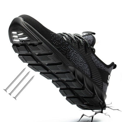 SUADEX Men Women Safety Shoes Steel Toe Boots Anti-Smashing Work Shoes Lightweight Breathable Composite Toe Men EUR Size 37-48