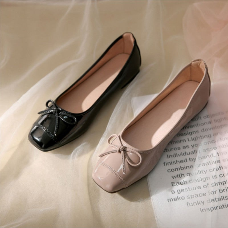 Flat Shoes Women Ballerinas Round Toe Bowtie Slip on Ballet Flats Lazy Loafers Moccasins Ladies Casual Flats Shoes 2024
