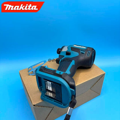 Parafusadeira de Impacto a Bateria Makita 18V LXT DTD173 Motor BL sem Escovas Parafusadeira Furadeira Elétrica Modo Madeira/Parafuso T1/T2 Luz LED Dupla 180 N·m