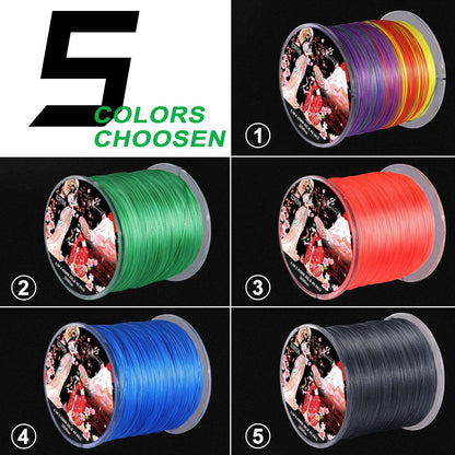 Sougayilang Linha de Pesca Trançada X8 100/300 Arrastos 22~88LB Multifilamento Japonês PE para Acessórios de Pesca de Baixo, Lúcio e Carpa