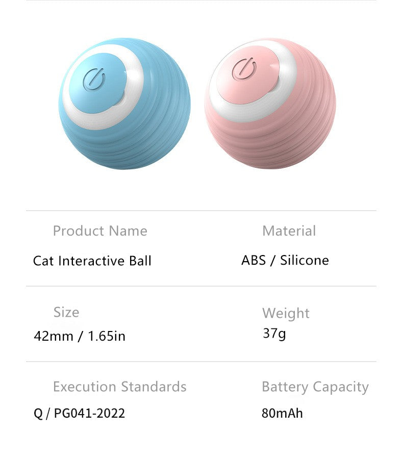 Bola Interativa Inteligente para Gatos, Brinquedo Automático para Gatos, Bola Mágica Rolante, Brinquedo Eletrônico Interativo para Gatos, Acessórios para Jogos de Gatos