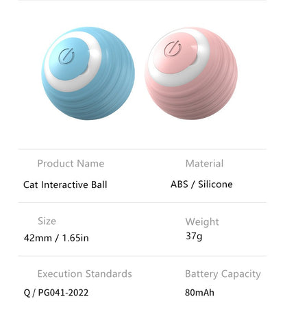 Bola Interativa Inteligente para Gatos, Brinquedo Automático para Gatos, Bola Mágica Rolante, Brinquedo Eletrônico Interativo para Gatos, Acessórios para Jogos de Gatos