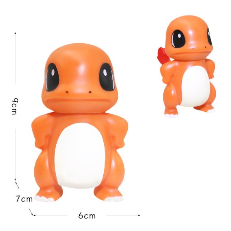 Bulbasaur Squirtle Anime Bonecos de Ação PVC Coleção Decoração de Mesa Enfeites de Modelo Brinquedos para Crianças Presente de Aniversário