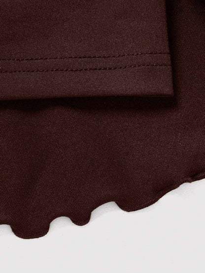 New fashion solid color casual versatile women's plus size skirt