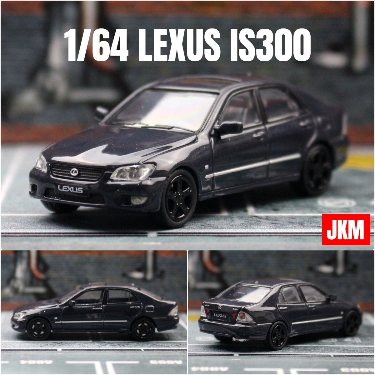 Modelo de Carro LEXUS IS300 1:64 em Liga Fundida, Veículos Clássicos de Metal, Modelo de Carro de Alta Simulação em Miniatura, Coleção em Escala, Presentes para Crianças