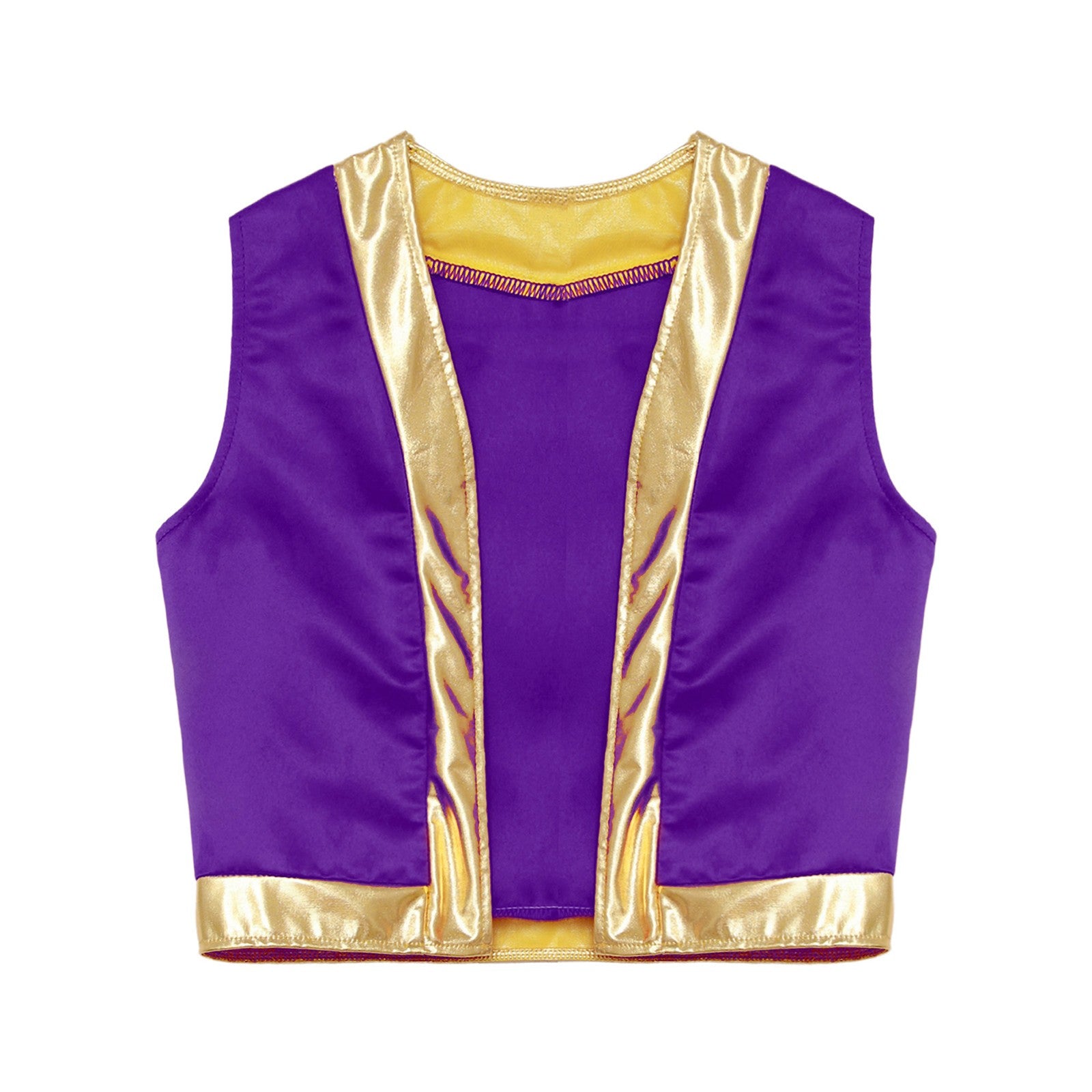 Boys Girls Halloween Toad Game Character Vest Open Front Loose Waistcoat Carnival Theme Party Super Brother Role Play Costume