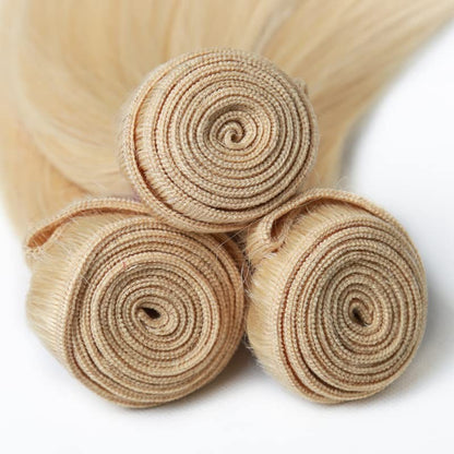 Cabelo Humano Loiro 613 Pacotes Lisos 613 1/3/4 Peças Pacotes 34 36 38 40 Polegadas Grau 12A Extensões de Cabelo Remy Virgem