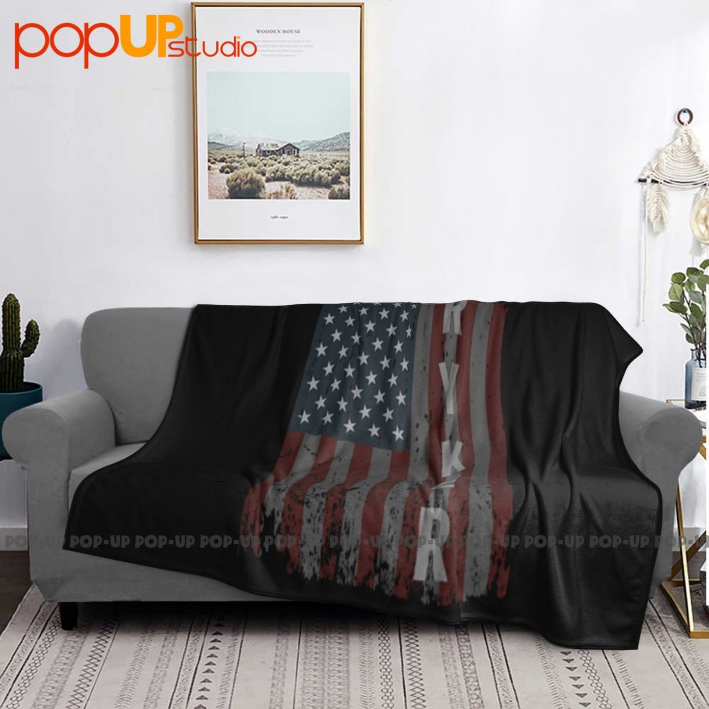 Ryker Family American Flag Ultra-Soft Blanket Quilt Winter Sofa Cover Bed Covers