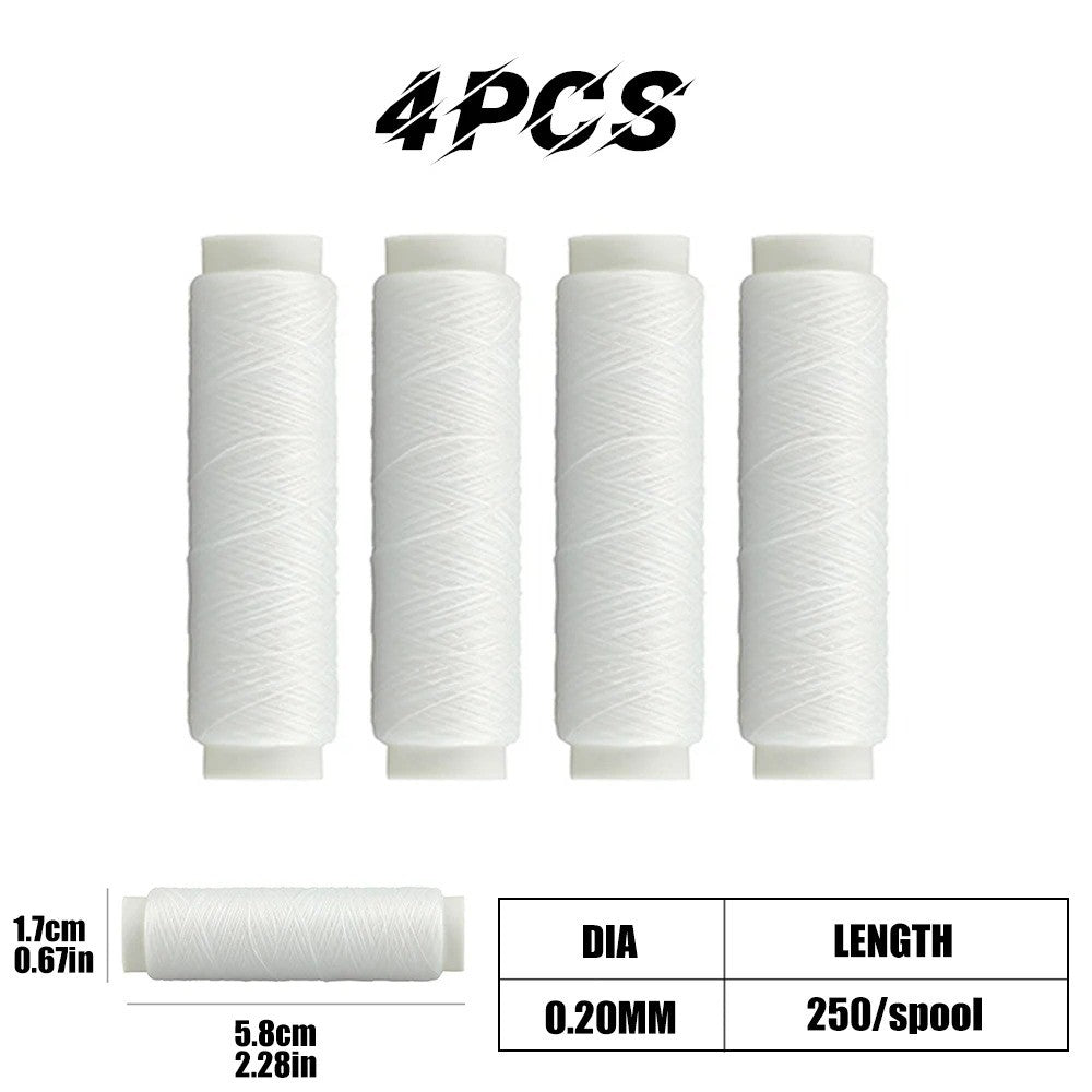 Linha de pesca elástica de alta resistência 0,2 mm 250 m Linha de isca de pesca invisível Fio elástico Linha de pesca Material de pesca