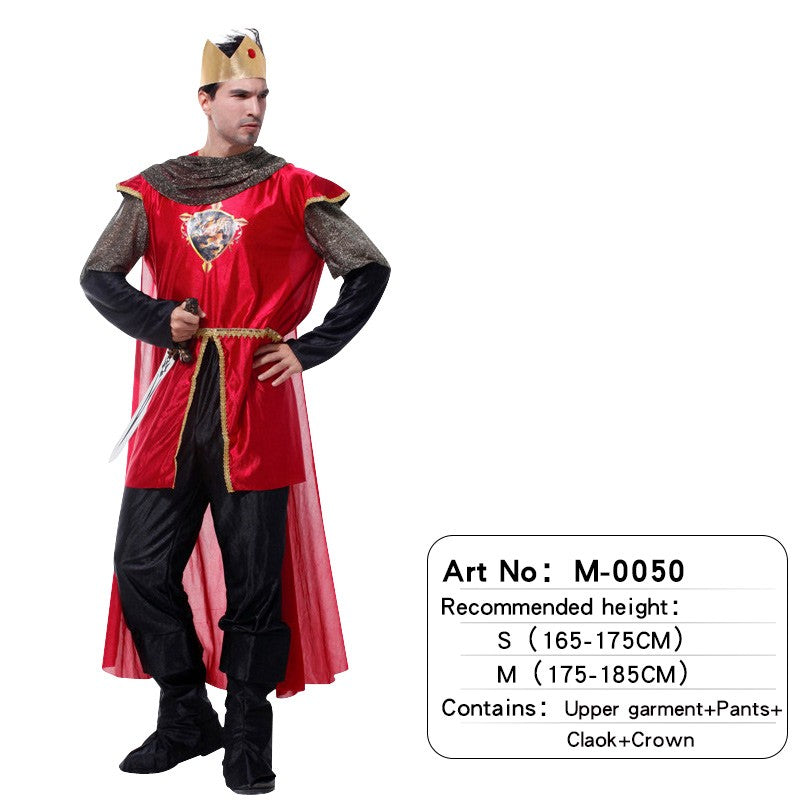 Adult Men's King Knight Suit Robe + Waist Cinching Cosplay / Stage Play / Photo Shoot / Martial Arts Themed Party