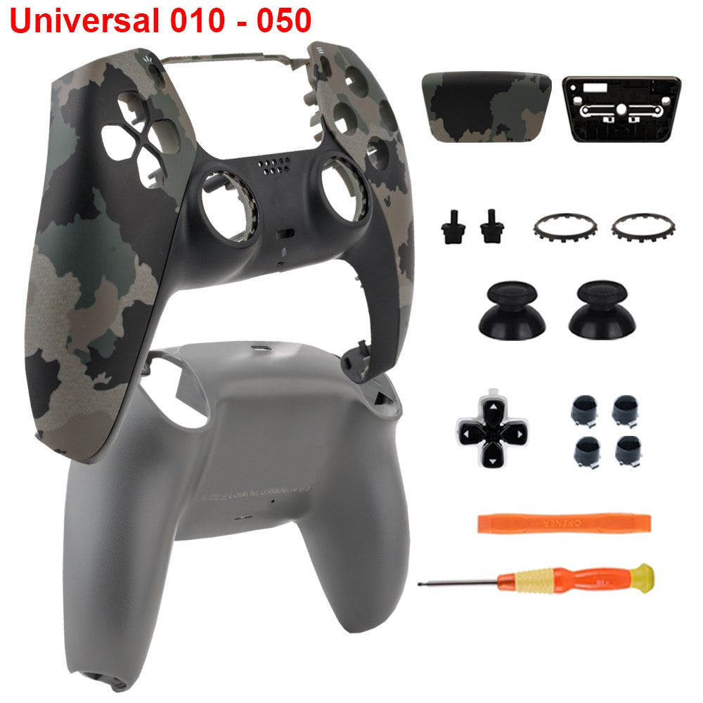 For PS5 Controller Replacement Shell Full Cover Faceplate DIY Mod Kit Anti-Scratch BDM-010 020 030 040 050 Game Accessories