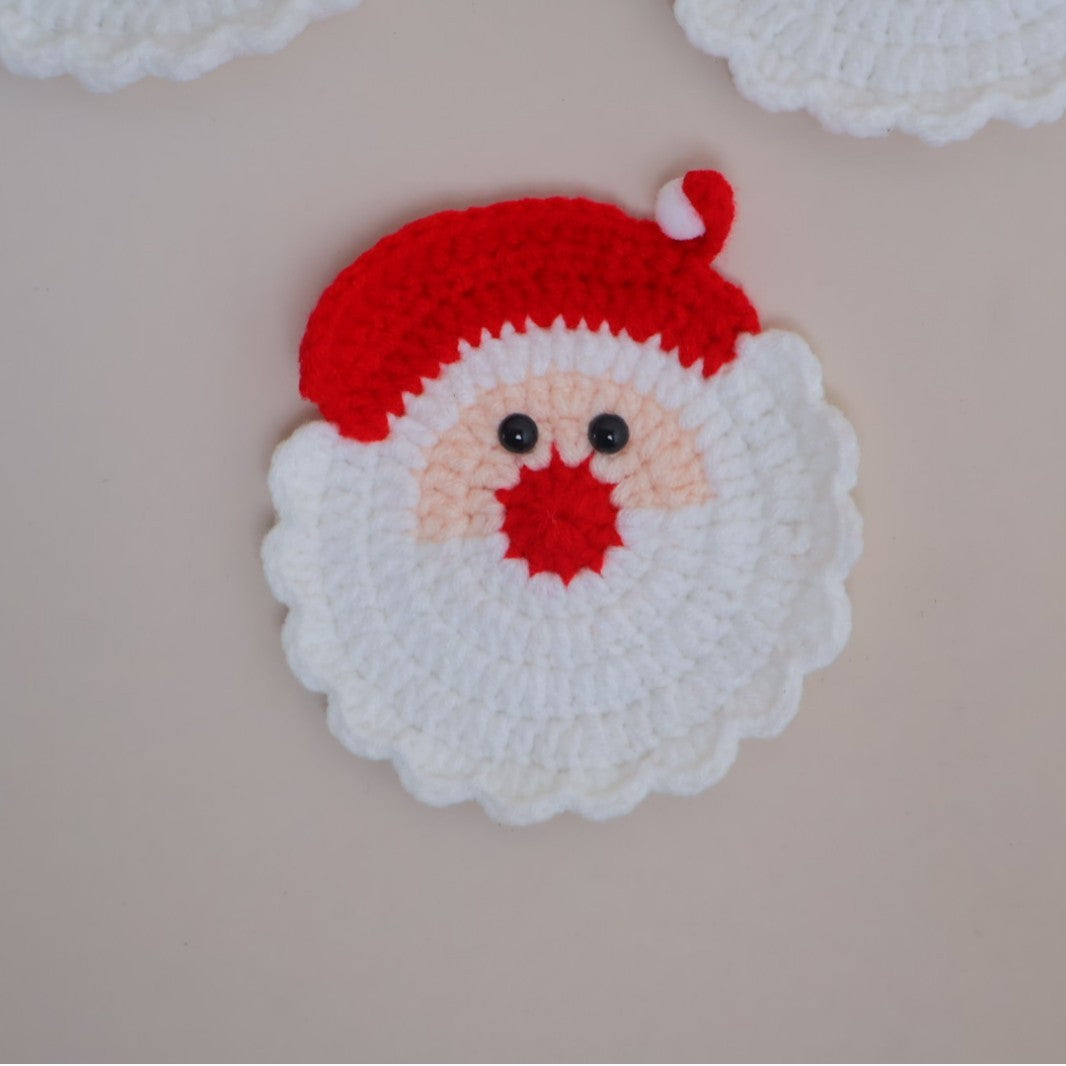 Funny Crochet Animal Coaster Finished Handwoven Coaster Coffee Cup Decor Gift