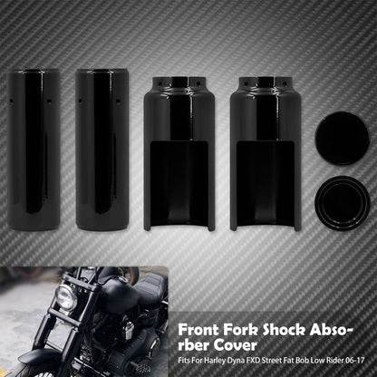 Kit de Capas Protetoras de Amortecedores Dianteiros para Harley Dyna Street Bob FXD Low Rider Fat Bob 2006-17