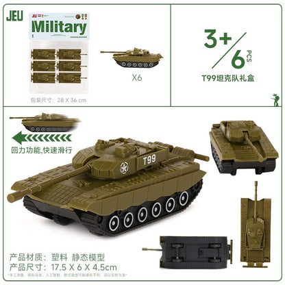 ViiKONDO Bonecos Soldados Exército Brinquedos Modelo Veículo Militar Acessórios Jogo de Guerra Tanque Radar Lançador de Mísseis Artilharia Caça Quartel Ponte