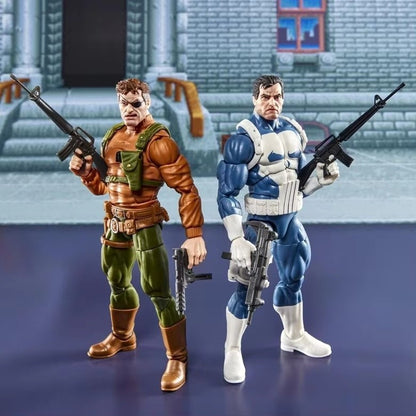 Original Marvel Legend Ml 1/12 Capcom Arcade Punisher Nick Fury Boneco Articulado Enfeite de Mesa Brinquedo Colecionável Presente de Natal