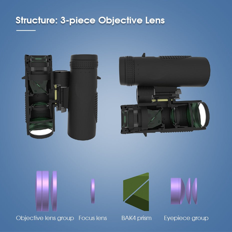SVBONY Telescópio para Observação de Pássaros SV47 Binóculos Potentes 8x32/8x42/10x42 Profissional IPX7 À Prova D'Água equipamento de camping Sobrevivência