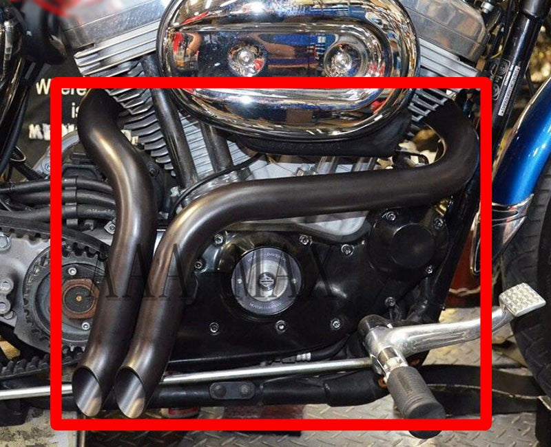 For Softail Chopper Bobber Custom Sportster XL883 X48 X72 Fat Boy Street 750 G Exhaust Muffler system Aluminum alloy Motorcycle