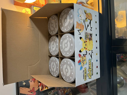 100% Original Pokémon PTCG Escarlate e Violeta Bochechas Fofas Juntos Caixa Surpresa Pikachu Cartas Colecionáveis Chinês Simplificado Brinquedo Presentes