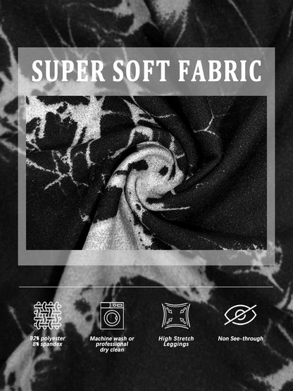 Women's High Waisted Capri Pants Super Soft Tummy Control No See Through Workout Yoga Running Athletic Push Up Gym Leggings