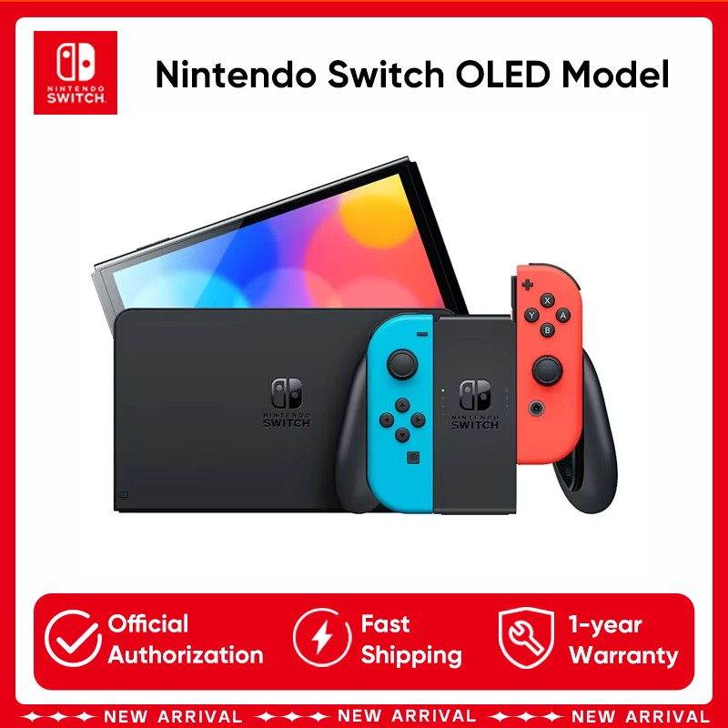 Original Nintendo Switch OLED Model 7 Inch Screen Joy?Con Handle Enhanced Audio Adjustable Console Stable TV Mode Video Game