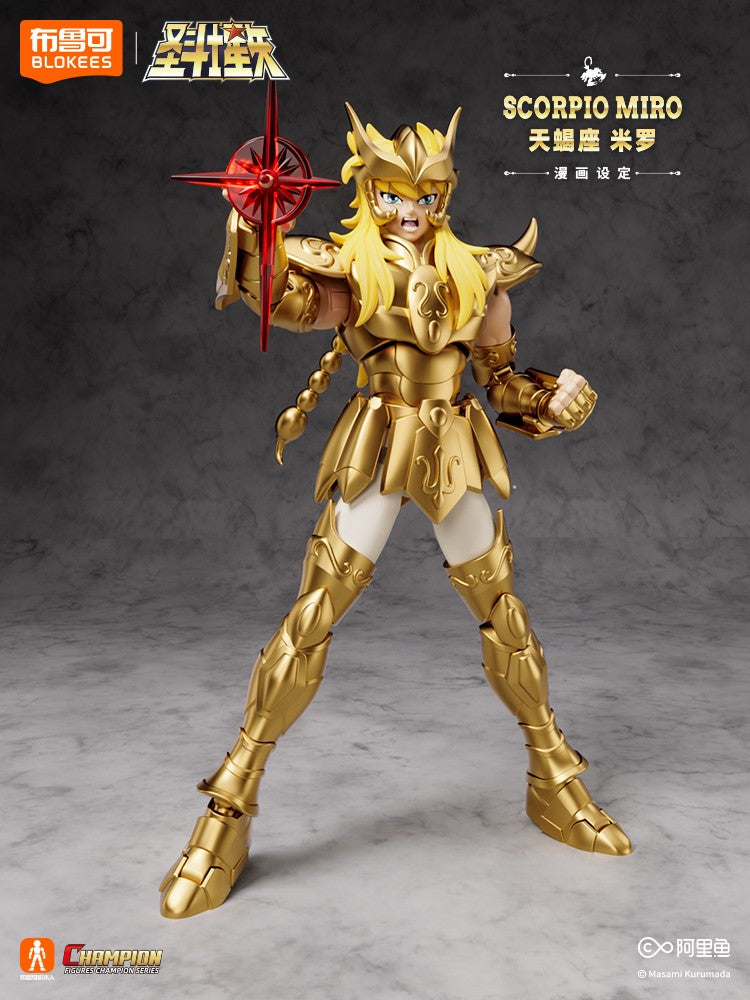 Novo Genuíno BLOKEES Gold Saint Seiya Sagitário Seiya Pégaso Aiolos Tenma Pégaso Action Figure Brinquedo Montar Figura Brinquedo Presente