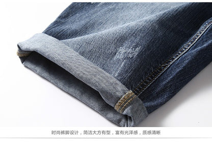 Men Gray Denim Shorts Jeans Pants Good Quality Men Cotton Knee Length Short Jeans New Summer Male Large Size Denim Shorts 42