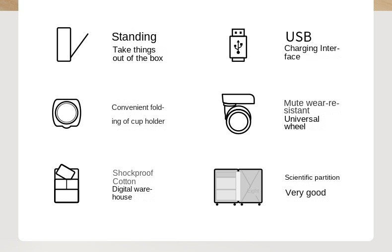Mala de Viagem com Abertura Frontal, Estrutura de Liga de Alumínio, Trava, Plug USB para Carregamento, Rodas Giratórias e Alça Retrátil