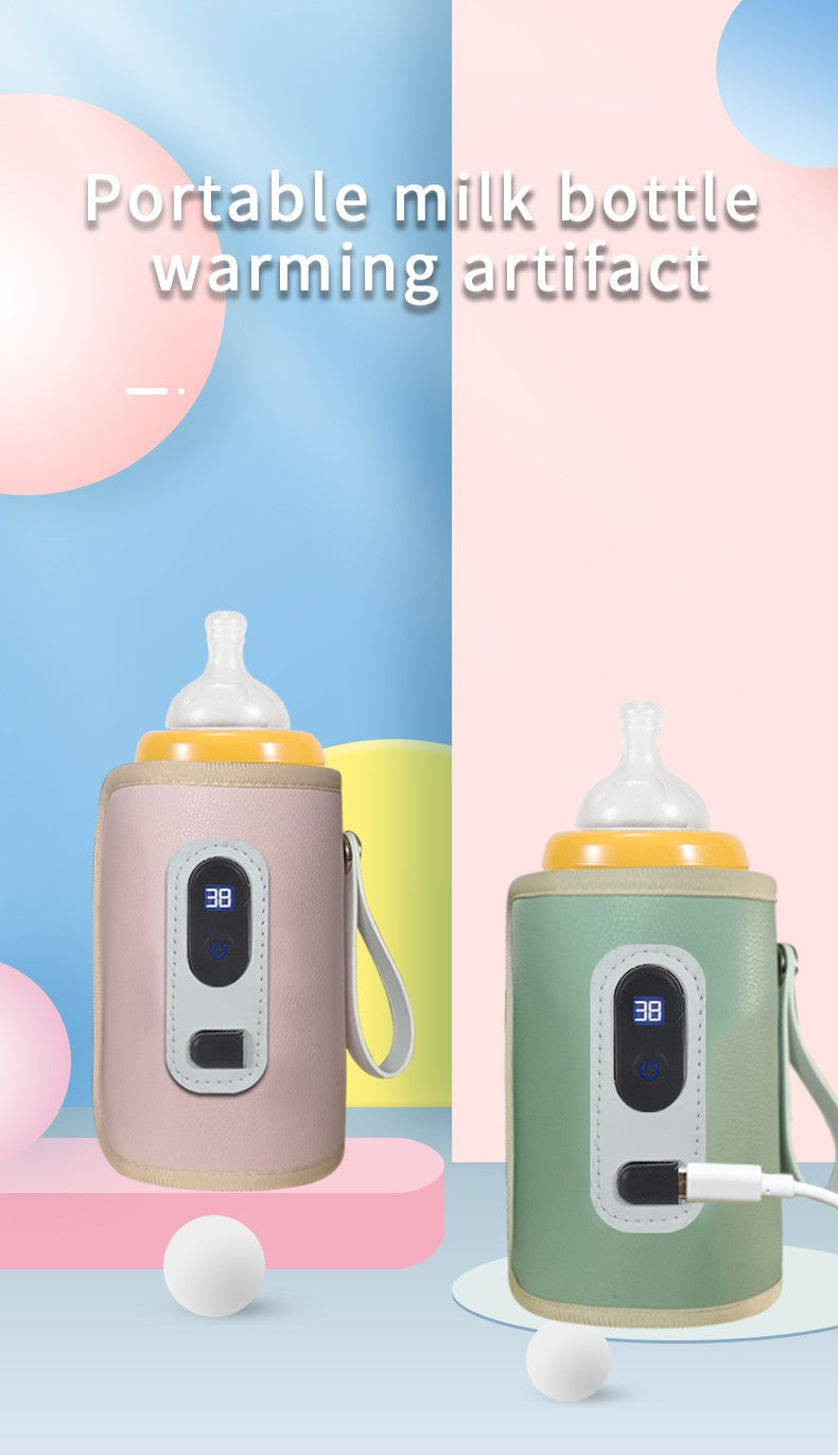 USB bottle warmer bag, baby milk insulation bag, portable multifunctional bottle warmer, suitable for home travel and cars.