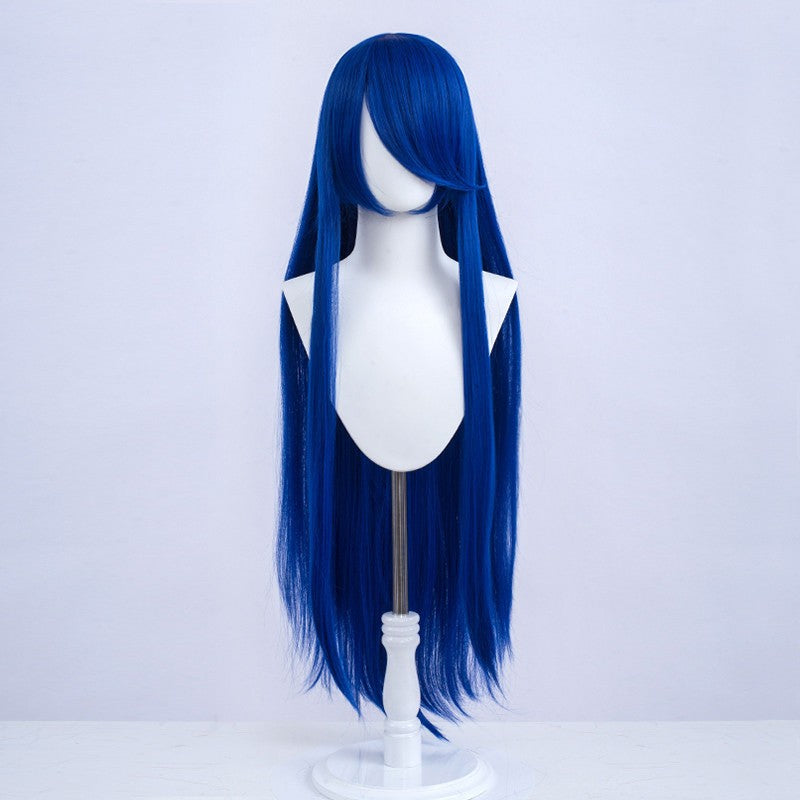 Halloween Cosplay Anime Party Fancy Wig Costume Wig 100cm Long Straight Heat Resistant Synthetic Hair Anime Colored Hair