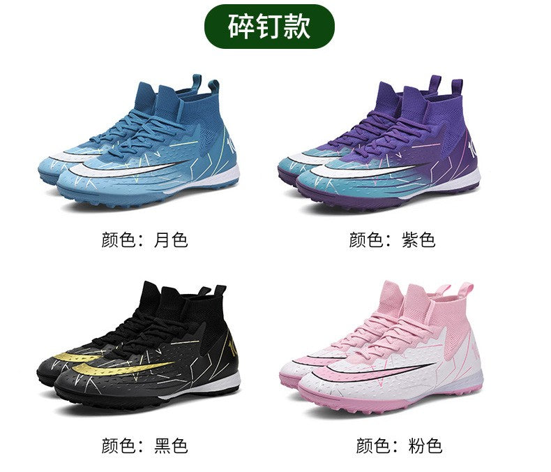 Hot Sale Mens Soccer Cleats High Ankle Football Shoes Long Spikes Outdoor Soccer Traing Boots For Men Women Soccer Shoes