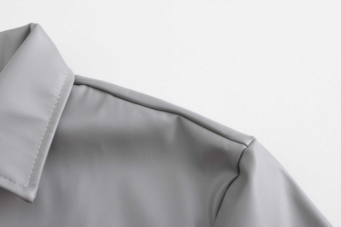 2024 New Men's Long Leather Jackets Goth Punk Button Trench Coat Solid Lapel Collar Long Pu Windbreaker Winter Leather Coats