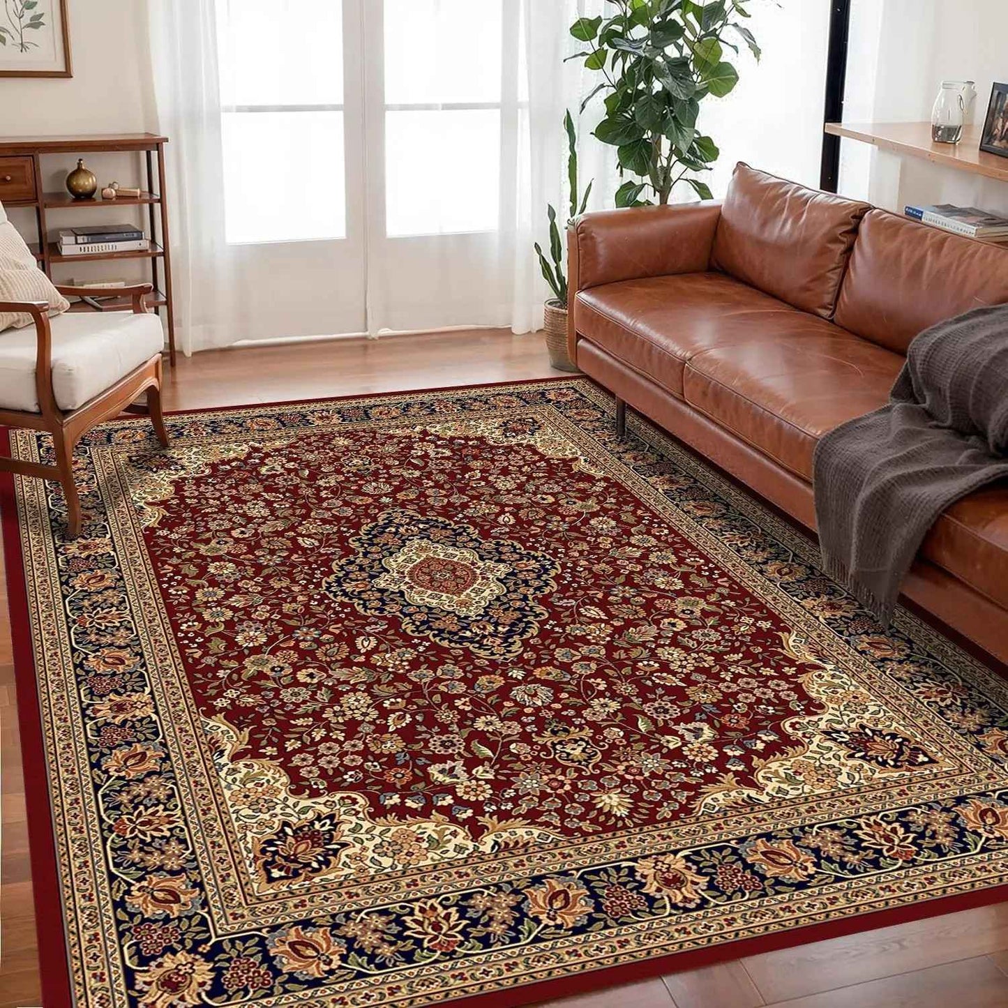 VIKAMA Bohemian Crystal Velvet Anti Slip Carpet For Living Room ,Floor Bedroom Big Size Rugs, Sofa Mats, Study,Home Decoration