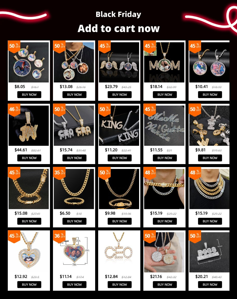 Hip Hop Jewelry Deathrow Records Pendant Necklaces for Men Iced Out Cubic Zirconia Charms 18K Gold Plated Copper Pendants