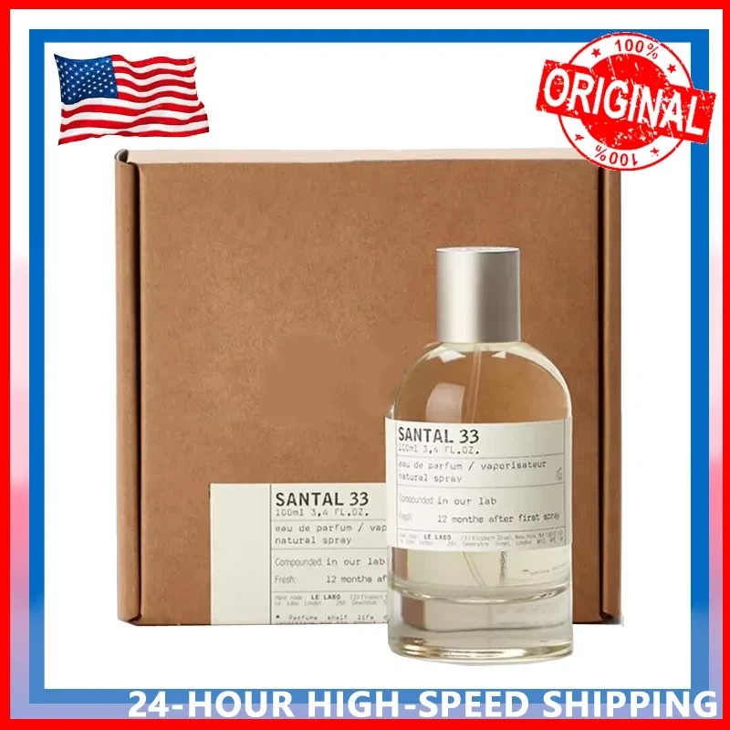 100 ml No.33 Perfume - Eau De Parfum Inspired By Santal 33 Long-Lasting Men's & Women's Cologne 3.4 OZ Best Gifts