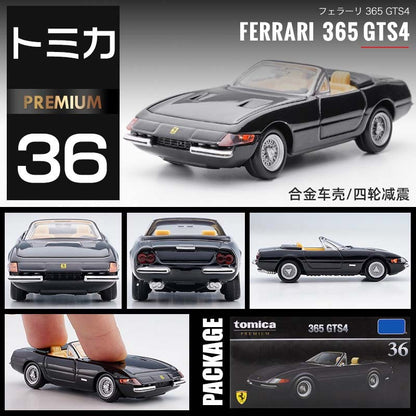 TOMICA 1:64 Ferrari Series Die-cast Alloy Car Model Toys Colecionáveis Presente de Feriado, Ferrari SP3, F50, F355, 365 GTS4 Carros em Miniatura