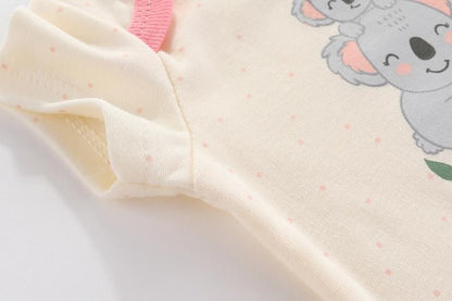 3 PCS Fashion Summer Short Sleeve Cartoon Baby Boy Girl Bodysuit Cotton Newborn Clothes