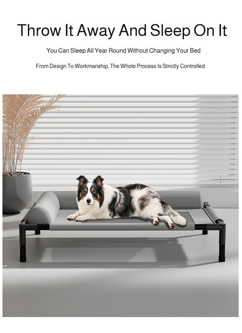 Winter Moisture-Proof Large Pet Bed Removable And Washable Off-The-Ground Bed Breathable Mesh Camp Bed Universal Pet Bed