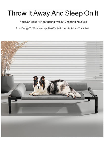 Winter Moisture-Proof Large Pet Bed Removable And Washable Off-The-Ground Bed Breathable Mesh Camp Bed Universal Pet Bed