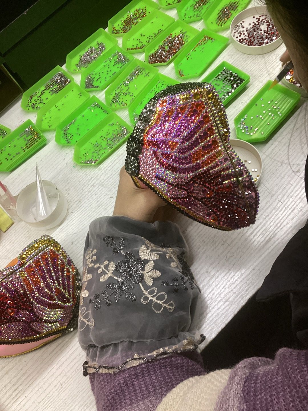 Women Butterfly Gems Evening Minaudiere Clutch Bags Women Crystals Purses and Handbags Bridal Wedding Purse Luxury Clutch Bag