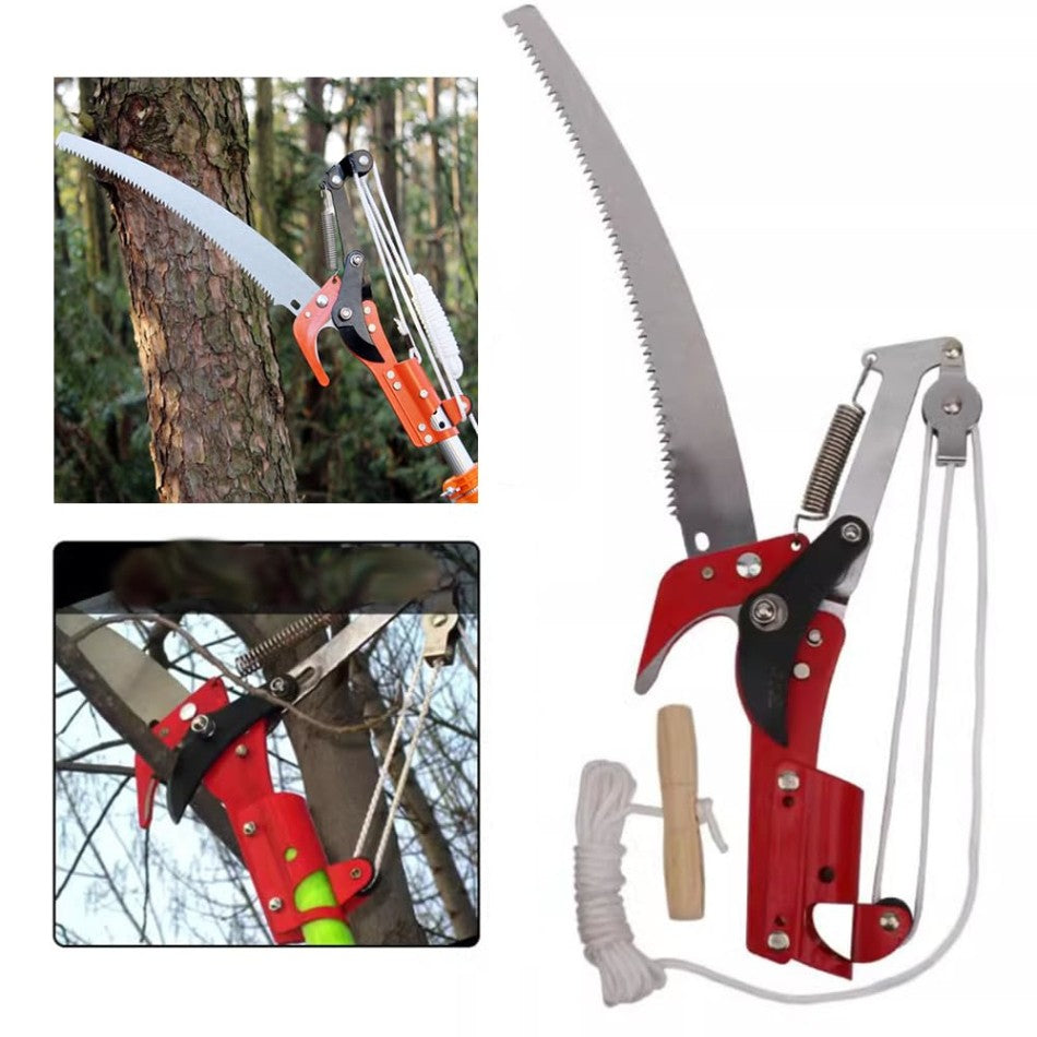 Podador de Árvores Extensível Serra 2 em 1 Tesoura para Galhos Altos Ferramentas de Jardinagem Podador de Árvores Tesoura de Poda