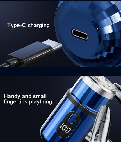 Mini Electric Shaver USB-C Rechargeable Shaver Waterproof Portable Shaver Powerful Travel Home Use Cordless Shaver