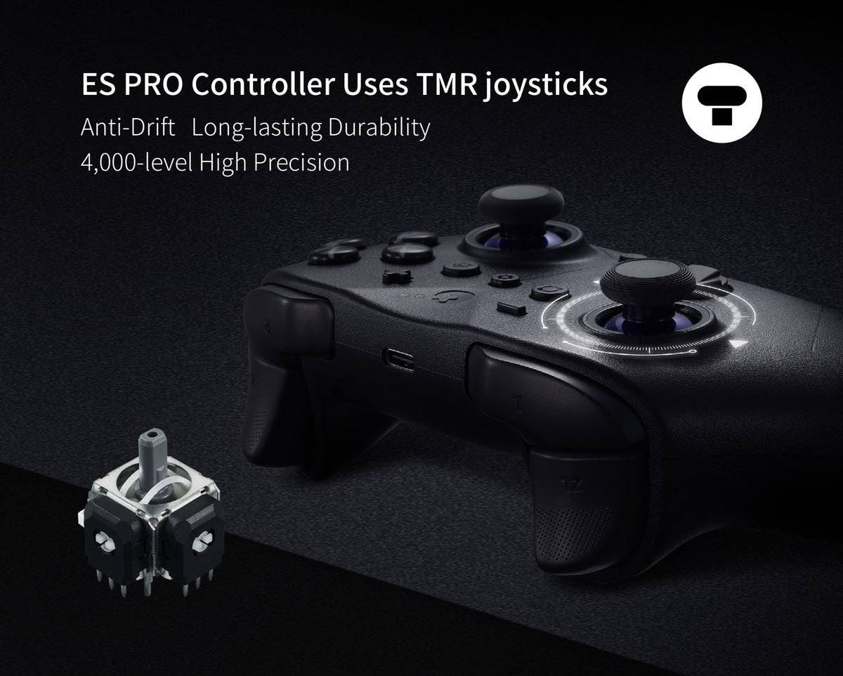 GuliKit ES Pro E-Sports Controller for Nintendo Switch 1/ 2, PC, Windows, Android Wake-up with TMR Joystick