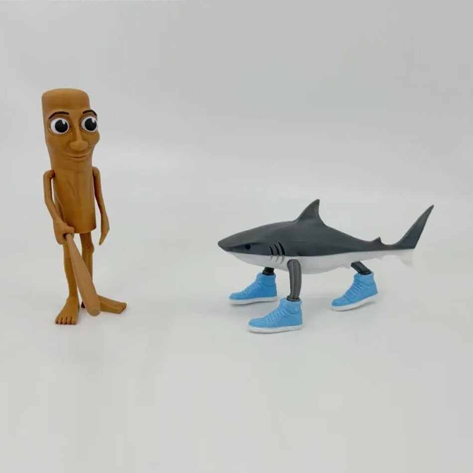 Brinquedo de Figura Sahur Tung da Doença Cerebral Italiana Tralalero Tralala Figuras Bombardino Crocodilo Shimpanzini Bananini Boneca de Decoração de Modelo de Presente