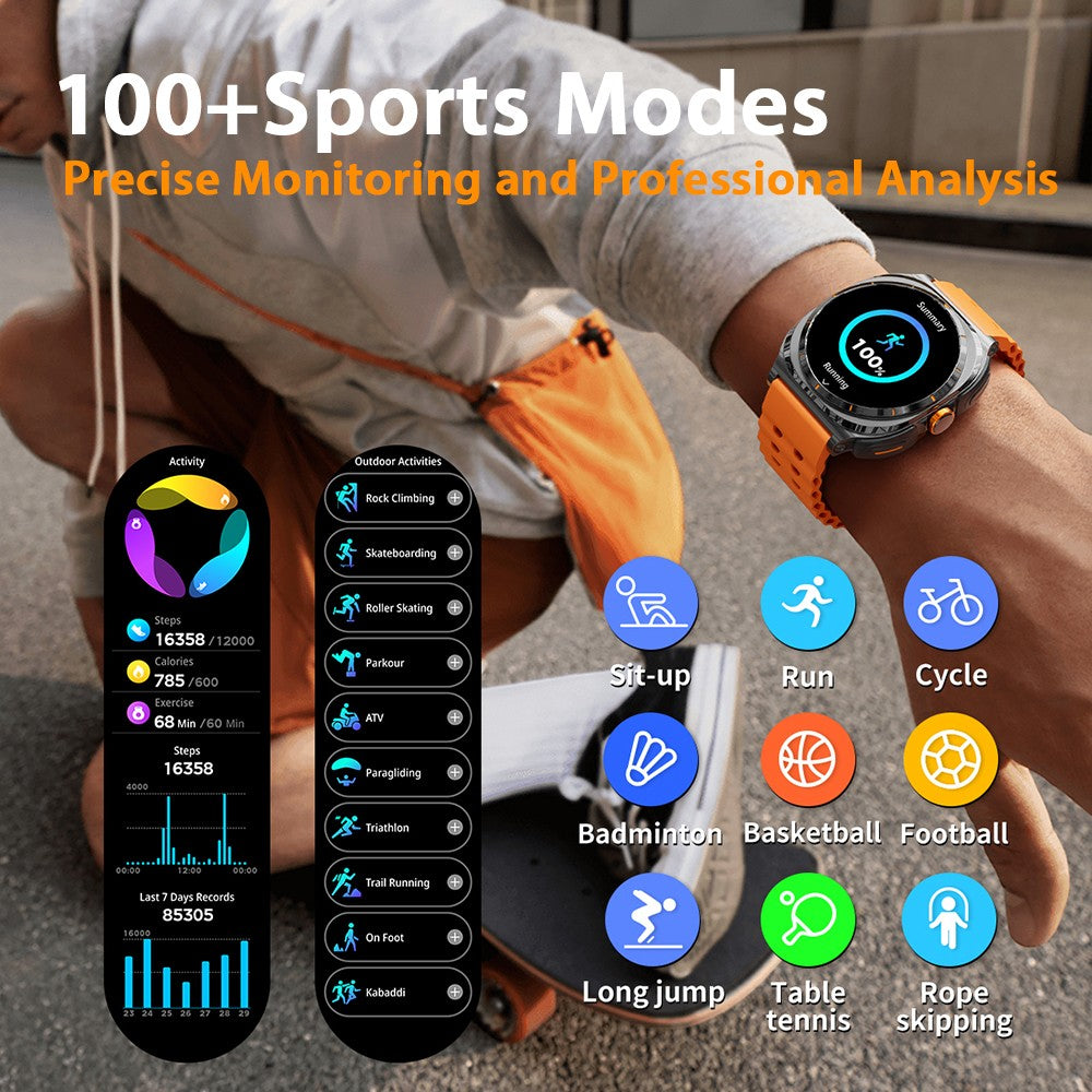 Chamada Bluetooth IP68 à Prova D'Água 2025 Novo Smartwatch 2 em 1 Atualizado com Fones de Ouvido Bluetooth TWS Para Homens e Mulheres Smartwatch Esportivo