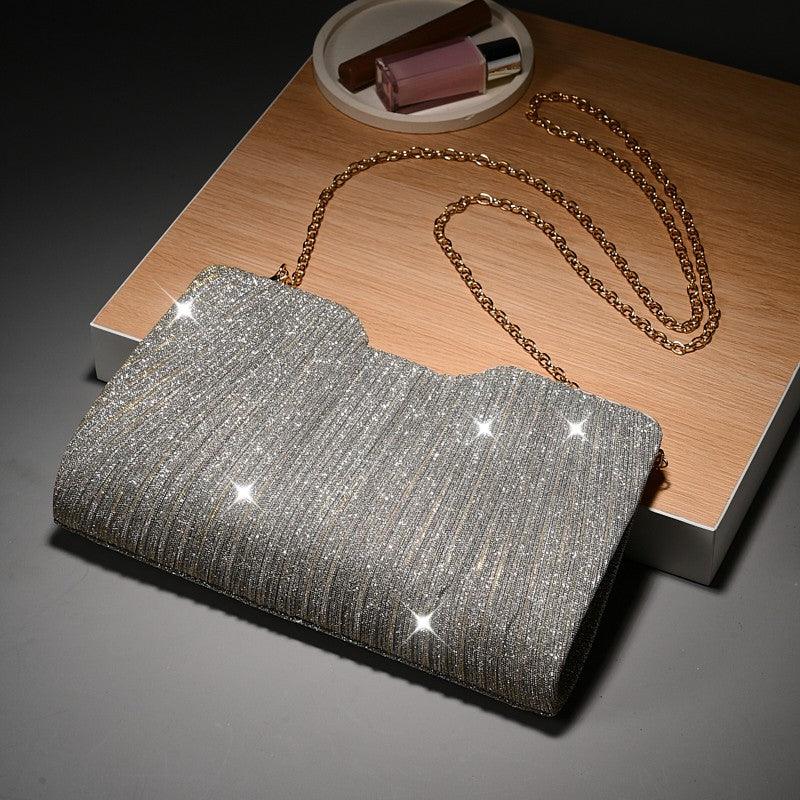 Light Luxury Pattern Chain shoulder Bag Simple And Versatile Handheld Underarm hand Bag women wedding party Evening gift Bags